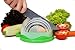 GleamAce Salad Chopper and Cutter Bowl - Salad Vegetable Cutter - Lettuce Fruit Tomato Slicer - Easy to Use & Rinse - Strain and Chop Salads with Ease - Dishwasher Safe - Bonus Lemon Slicer Included
