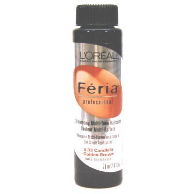 L'Oreal Feria Color # 5.33 2.4 oz. Candlelight Golden Brown by L'Oreal Paris