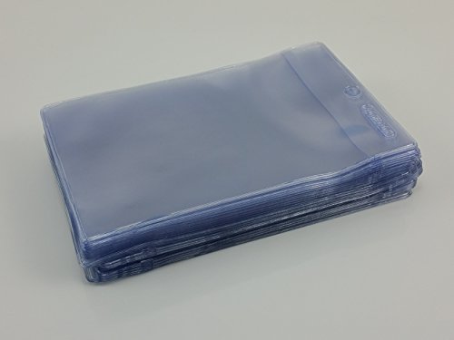 Amram 4 Inch x 6 Inch Clear Vinyl Tag Holders 50 Pieces Plus 100 Cable Ties for Hanging - Thumbnail 2