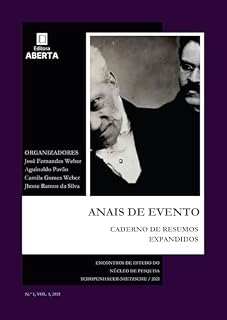 Livro Anais de evento caderno de resumos expandidos encontros de estudo do núcleo de pesquisa SchopenhauerNietzsche - 2021