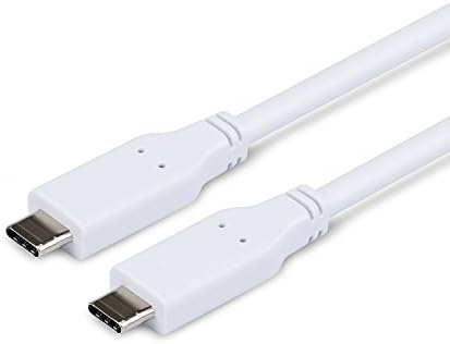 ITANDA Thunderbolt 3 (20Gbps) USB-C [USB-IF Certified] Cable White 3.3 Feet / 1m