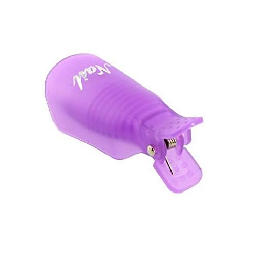 Signstek Professional 20pcs Durable Resuable Salon DIY Plastic Gel Nail Art Polish Soak Off Remover Wrap Cleaner Clip Cap Tool "Purple White" - Thumbnail 7