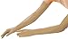 EPYA Women's Long Satin Elbow Five Finger Gloves Bridal Wedding Party