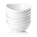 Sweese 4 oz Porcelain Bowls Set of 6 - White, Small Dipping/Snack/Sauce/Condiment Dish - Microwave, Dishwasher Oven Safe