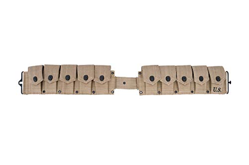 World War Replica US M1 Garand M1923 Cartridge Belt Will fit up to 48" Waist - Thumbnail 3