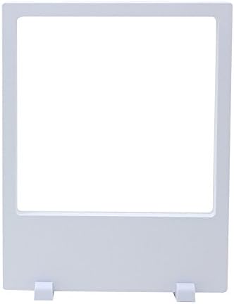 SULIT Multifunctional 3D Plastic Clear Jewelry Display Stand perfect for Earing Bracelet Necklace, New Transparent PET Plastic Frame Jewelry Holder (2318, WHITE)