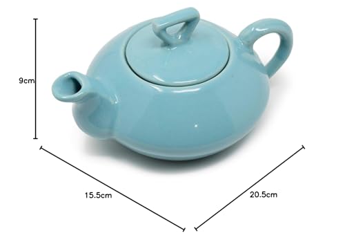 The Himalayan Goods Company Stoneware Medium Teapot with Spout Teapot for 2 Or 4 (Green), 500 Milliliter 3