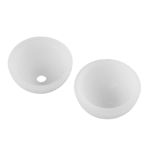 Katoot@ 6Pcs Silicone Sphere Ice Ball Mold Tray DIY Chocolate Jelly Candy Mould With A Small Funnel Bar Party Supplies - White