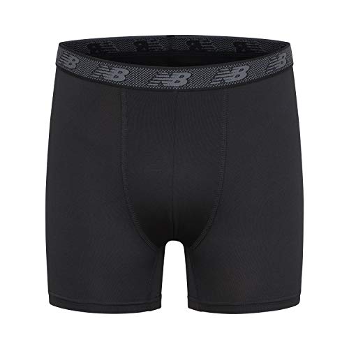 New Balance Boy's Underwear, Performance Boxer Briefs 4Pack,