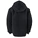 Heavyweight 1.8 lb Full-Zip Sherpa Lined Fleece Hoodies for Men Plus Sizes S - 5XL Men's Solid Jackets (XXL, Black)