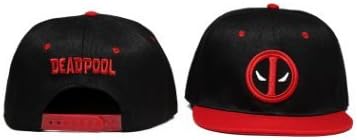 Marvel Deadpool Boys Mens Cool Red Black Snapback Baseball Cap Superhero Hat(D)