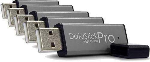 Centon S1-U2P5-32-5B ValuePack Datastick Pro 32 GB USB 2.0 Flash Drive - 5 Pack - Gray (Certified Refurbished)