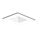 Halo Recessed 3012WHWB 3-Inch 15-Degree Trim Lensed Square Shower Light with Baffle, White
