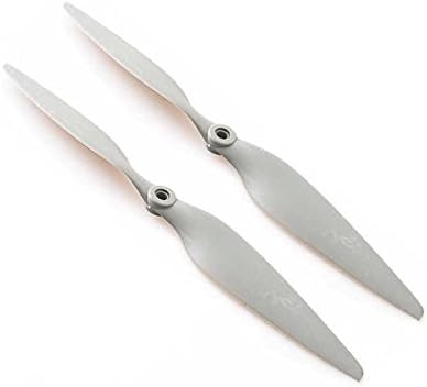 RAYCorp Genuine Gemfan 1145 (11x4.5) Propellers 2 Pieces(1CW, 1CCW) Grey - Glass Fiber Nylon 11-inch Quadcopters & Multirotors Props Battery Strap