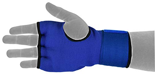 EMRAH PRO Training Boxing Inner Gloves Hand Wraps MMA Wraps Mitts - X (Blue, Medium)