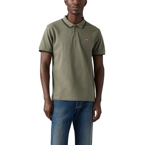 Levis Hm Polo Wood Tipping Stripe Mulled