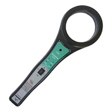 SIDDHI EQUIPMENTS Hand Held Metal Detector Model Validator S-16 (Black-Green) with LED