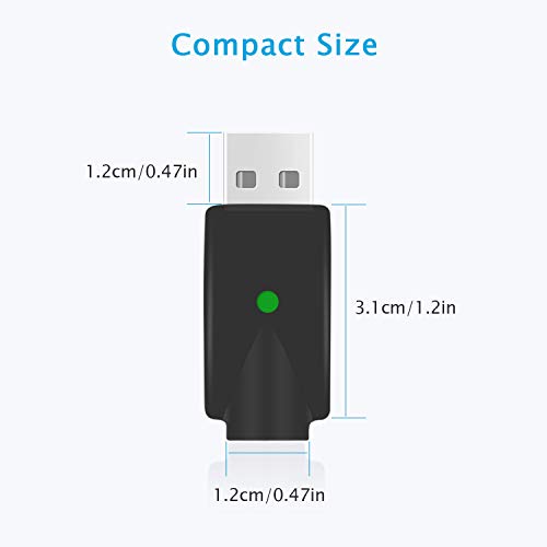 2 Pack USB Plug Thread Cable Adapter, Compatible for USB Adapter with LED Indicator, Intelligent Overcharge Protection-Black