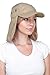 Top Level Fishing Sun Cap - Ear Neck Flap Hat, Khaki