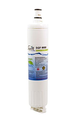 Swift Green Filters SGF-W80 Replacement Refrigerator Water Filter for 4396508, 4396510, EDR5RXD1, Filter 5, WF285, EFF6002, WSW-1 (1 Pack) Made in USA