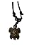 Dragonfly Turtle with Coqui Taino & Indian Sun, Tibetan Yak Bone Imitation Necklace