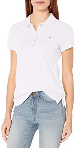 Women's 5-Button Short Sleeve Cotton Polo Shirt