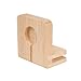 MobileVision Bamboo Stand Personal Compact New Version for Smartphones and Tablets Includes Apple Watch Charger Adapter (Charging strip NOT Included)