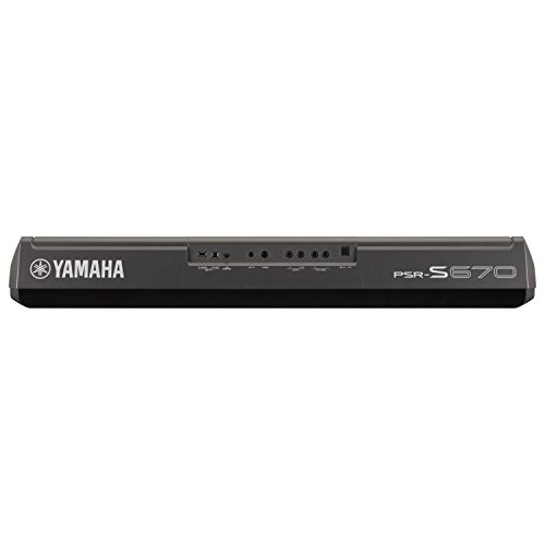 Yamaha PSR-S670 61-Key Arranger Workstation Keyboard with Onboard Stereo Speakers and MegaVoice Articulation Technology with Keyboard Stand, Sustain Pedal and Headphones - Thumbnail 3