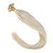 Sunny Straight Remy Platinum Blonde U Tip Fusion Hair Extensions Human Hair-16 Inch(Col #60)Blonde U Tip Human Hair Extensions, 50g/pack 1G/S