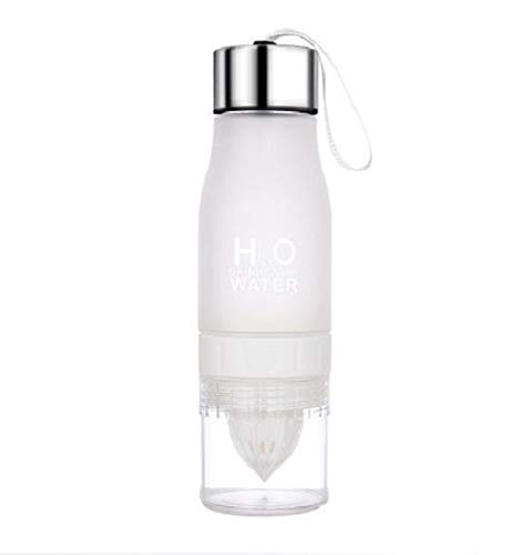 iSeventy9 Water Bottle Portable Juice Lemon Fruit Infuser Cup Gym Bottle 650ml - White
