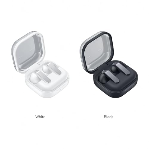 Samsung Galaxy Buds4, Black (CAD Version & Warranty) - Open Ear Fit, Hi-Res Audio, Adaptive ANC, AI Assistant