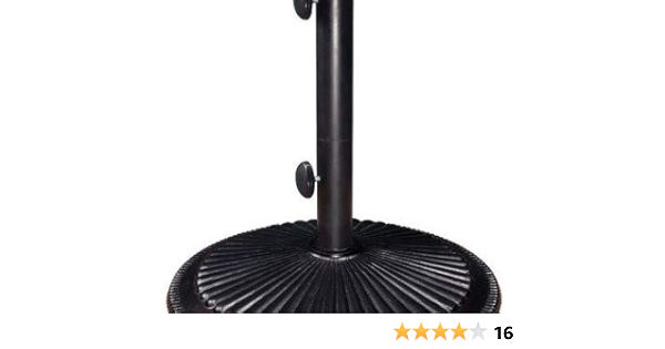 Amazon Com Simplyshade Coral Free Standing 50 Pound Cast Iron Patio Umbrella Base Black Garden Outdoor