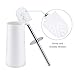 Homemaxs Toilet Brush and Holder【2019 Upgraded】Stainless Steel Longer Handle Enlarged Bottom Toilet Bowl Cleaner Brush Set for Bathroom Toilet