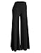 Made By Johnny WB750 Womens Chic Palazzo Lounge Pants M Black