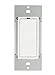 Leviton 35A00-3 600-watt HLC UPB Non-Dimming Switch, White