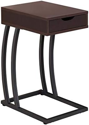 Coaster Industrial Accent Table With Storage Drawer And Outlet Cappuccino