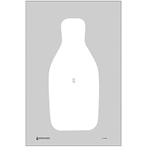 Amazon.com : Standard FBI/DEA Q Target on Bright White Paper Gray Size ...