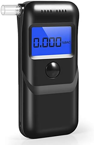 Breathalyzer, [2019 New Upgraded] Portable Breath Alcohol Tester LCD Screen with 5 Mouthpieces for Personal Use