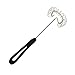 Linden Sweden Flat Wire Whisk – Unique Angled Head Design for Superior Performance - Versatile and Heat-Resistant, Great for Home or Professional Use - BPA-Free - Dishwasher-Safe, Black