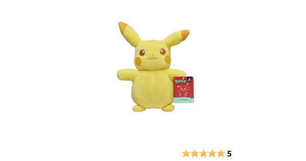 Amazon Com Pokemon Shiny Pikachu Big 8 Inch Plush Toys Games