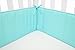 American Baby Company Cotton Percale Crib Bumper, Aqua
