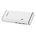 Portable Charger Poweradd 10000mAh External Battery Power Bank with 3 Smart USB Outputs and Flashlight for iPhone SE 6 6S Plus 5S, iPad, Samsung Galaxy, Smartphones and Tablets - White