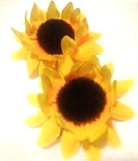 Small Sunflower Hair Flower Clip - Pair