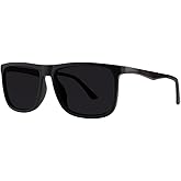 FUOFEN Men's Polarized Flat Top Square rectanglar Sunglasses