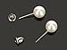 Imixlot 12 Pairs10mm White Round Ball Stud Earrings Charming Hypoallergenic Ear Studs