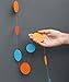 Boston Creative Company Garland - Blue Orange Garland - Beach Wedding - Wedding Garland - Paper Garland - Birthday Party Decorations - Nursery Decor - Blue and Orange Baby Shower - Blue Baby Shower
