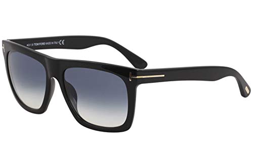 Tom Ford FT0513 01W Shiny Black Morgan Square Sunglasses Lens Category 2 Size 5