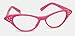Hip Hop 50's Shop 50s Costume 3 pc Accessory Set Chiffon Scarf, Cat Eye Glasses and Bobby Socks for Women (Hot Pink)