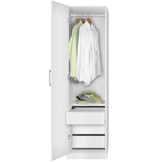 Amazon Com Alta Narrow Wardrobe Closet Right Door 2 Interior