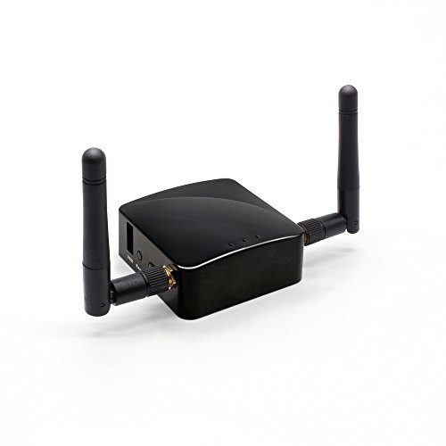 GL.iNet GL-AR300M Mini Travel Router with 2dbi external antenna, Wi-Fi Converter, OpenWrt Pre-installed, Repeater Bridge, 300Mbps High Performance, 128MB Nand flash, 128MB RAM, OpenVPN